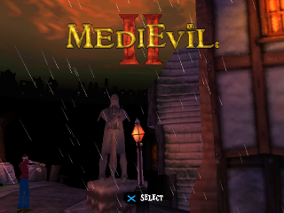 Medievil II title screen for Playstation